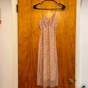 floral dress light weight midi dress.